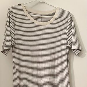 Black and white stripe knit midi dress, A New Day. Great condition!